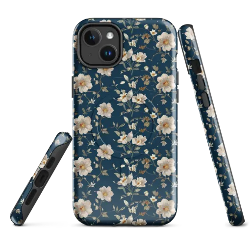 Navy Garden Reverie on a MagSafe Tough Case for iPhone®