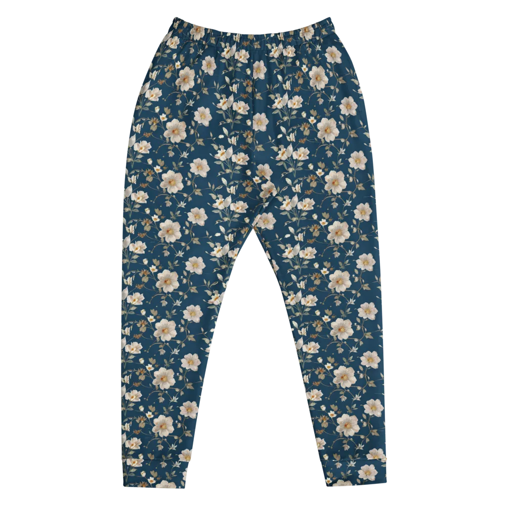 Navy Garden Reverie on Men's Joggers — Front