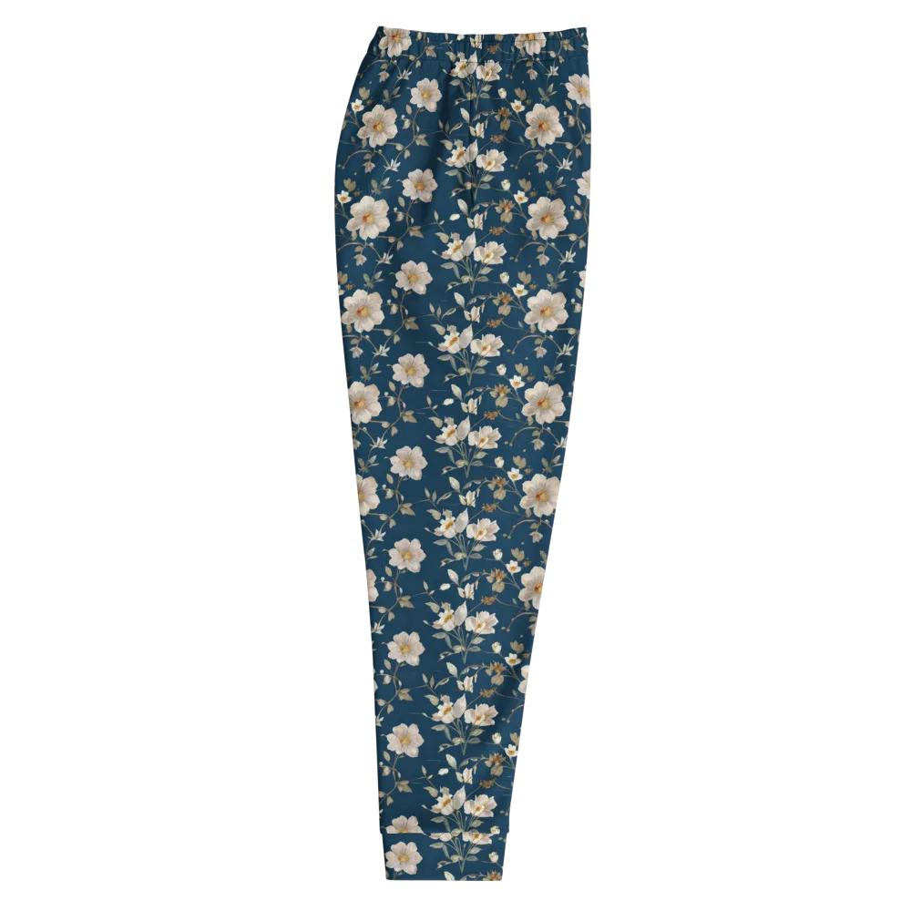 Navy Garden Reverie on Men's Joggers — Right