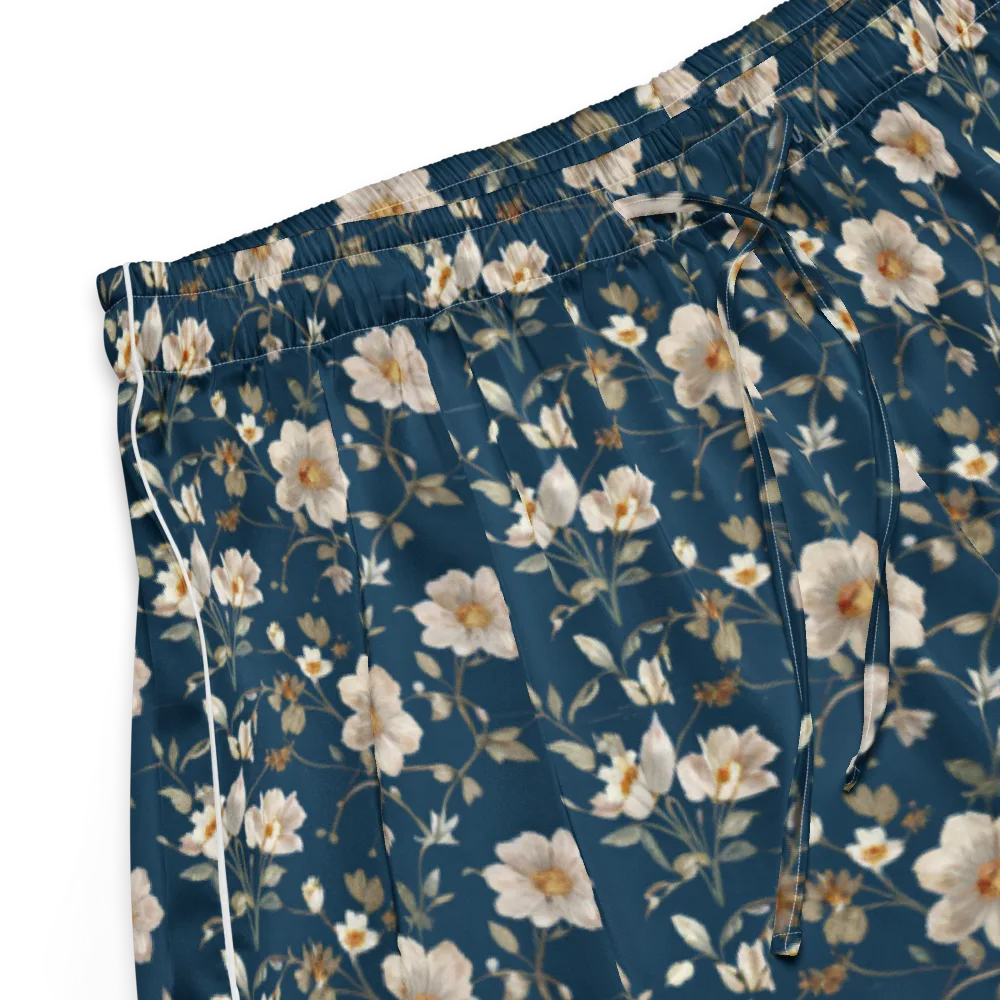 Navy Garden Reverie on Women's Pajama Shorts — Product details