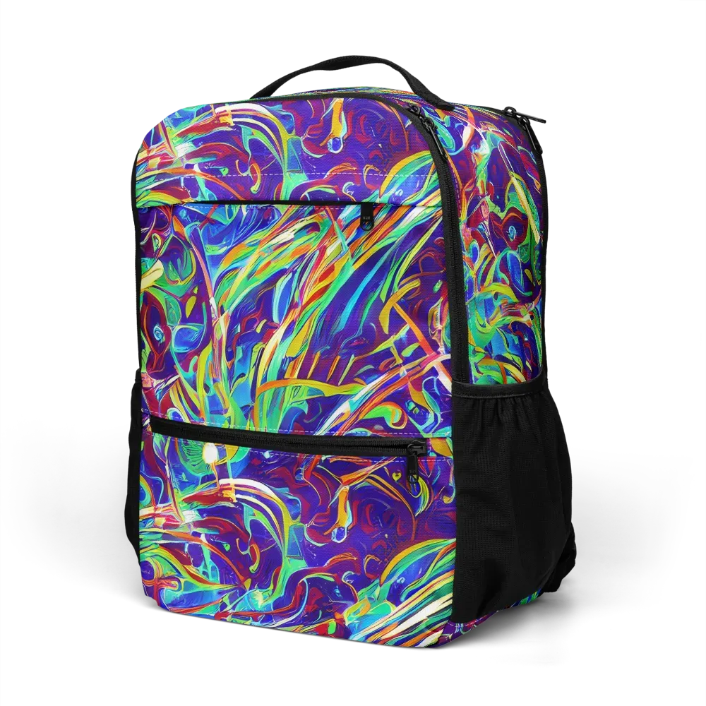 Limefire Currents on Utility Backpack — Left Front