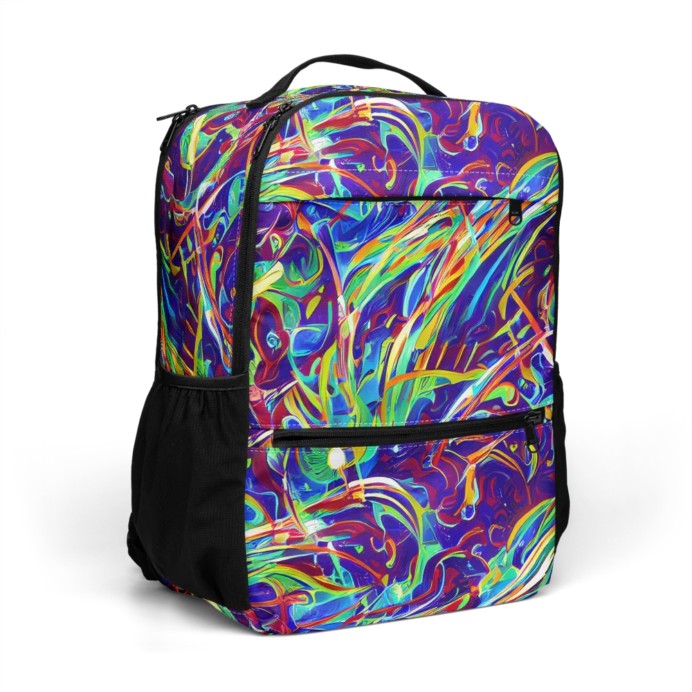 Limefire Currents on Utility Backpack — Right Front