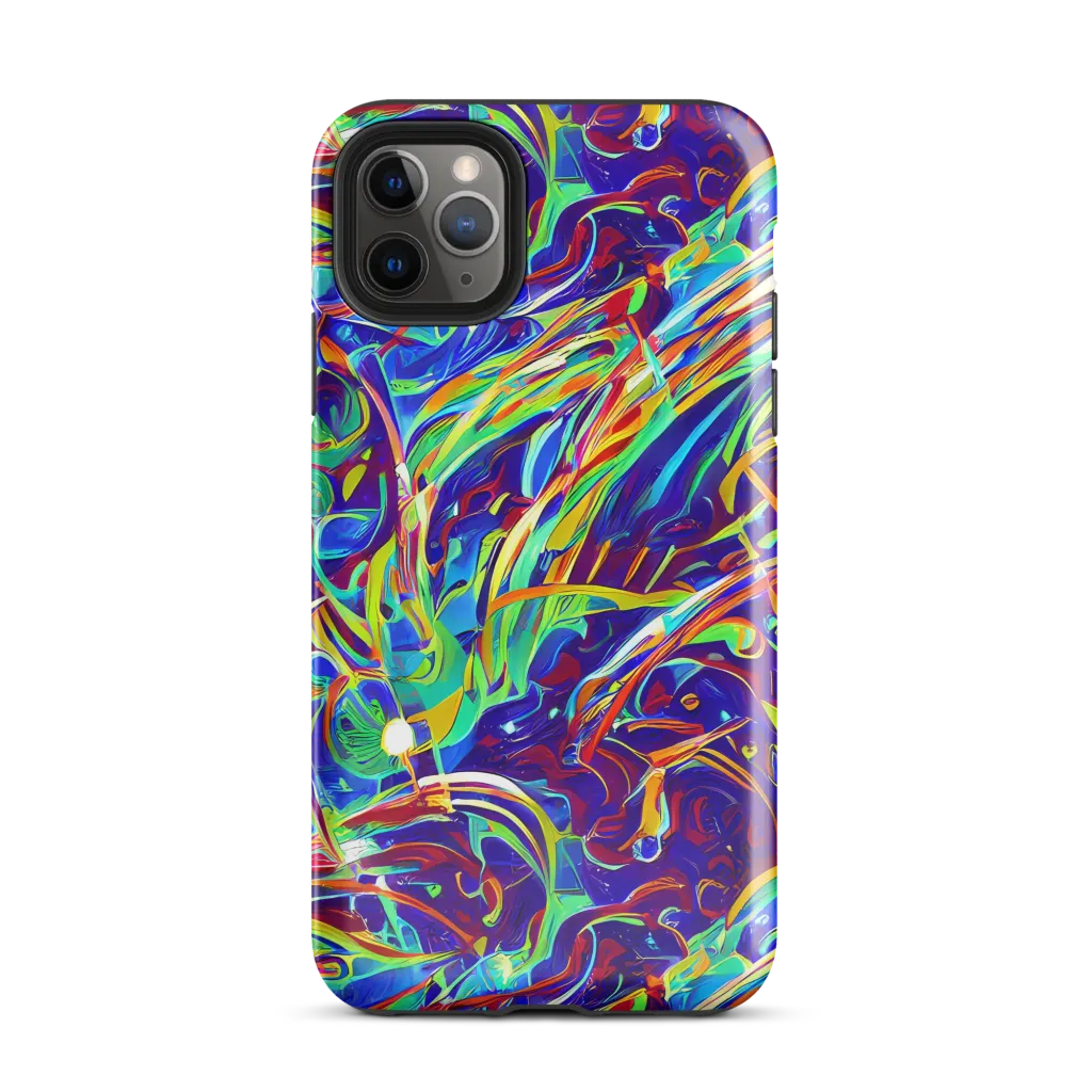 Limefire Currents on Tough Case for iPhone® — Front