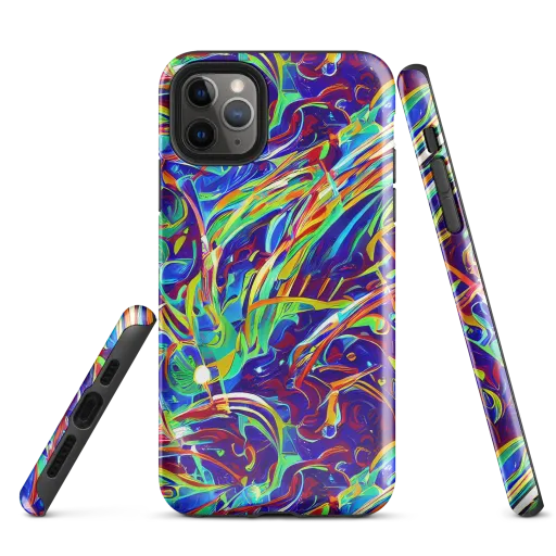 Limefire Currents on a Tough Case for iPhone®