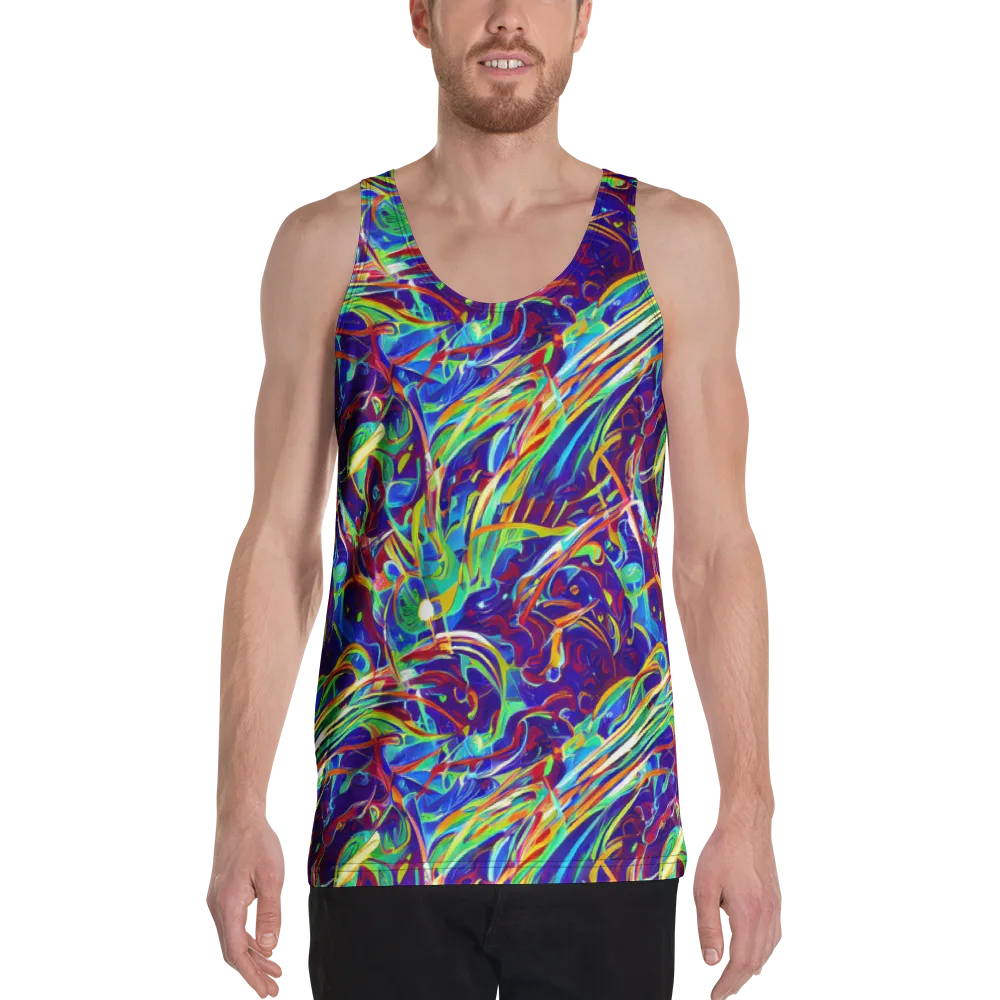 Limefire Currents on Men's Tank Top — Front