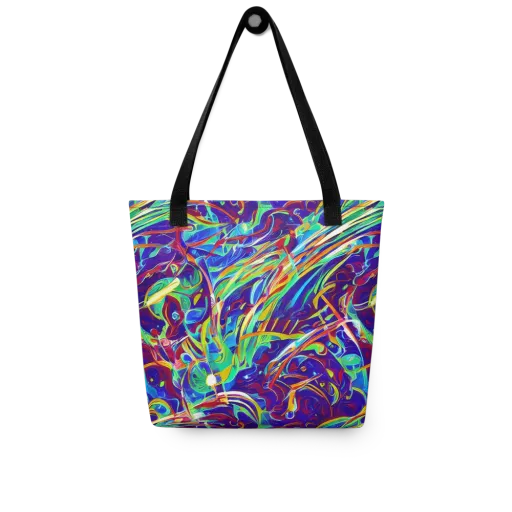 Limefire Currents on a Tote Bag