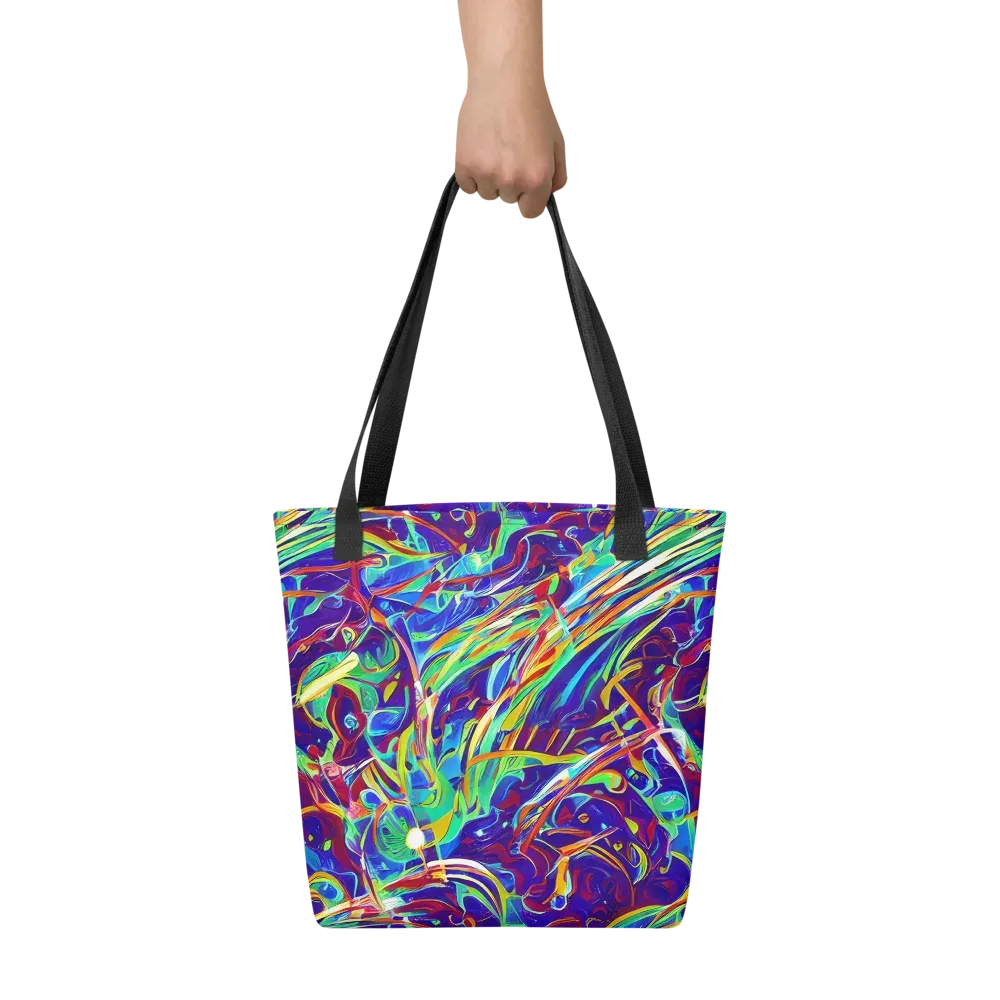 Limefire Currents on Tote Bag — Front