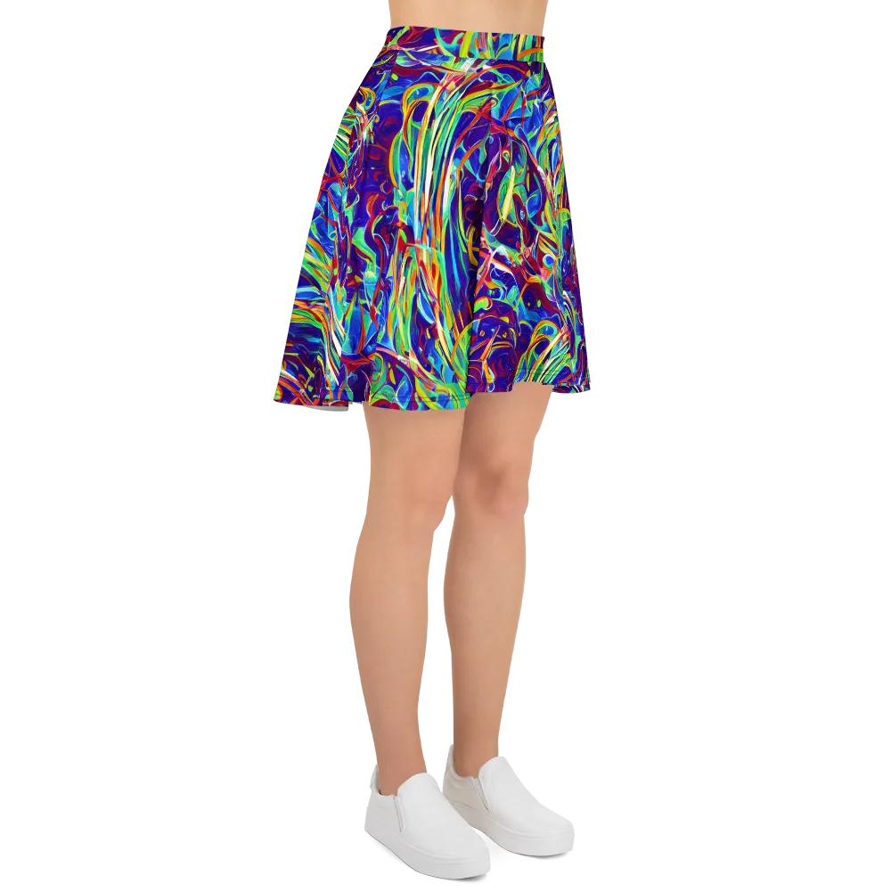 Limefire Currents on Skater Skirt — Right