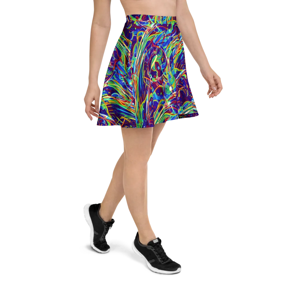 Limefire Currents on Skater Skirt — Right