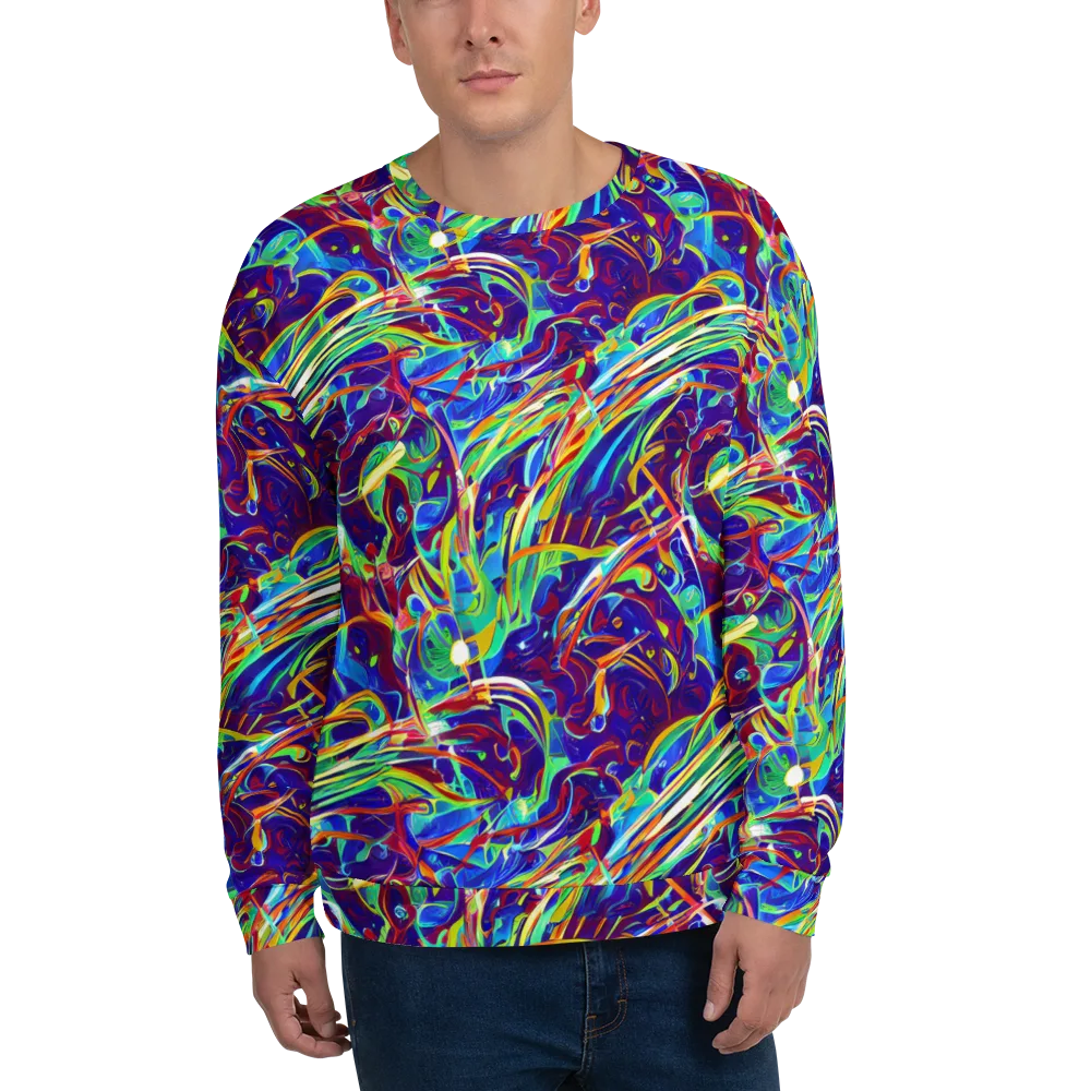 Limefire Currents on Sweatshirt — Front
