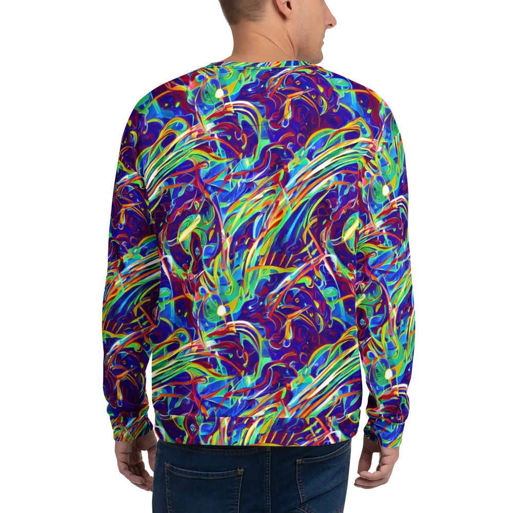 Limefire Currents on Sweatshirt — Back
