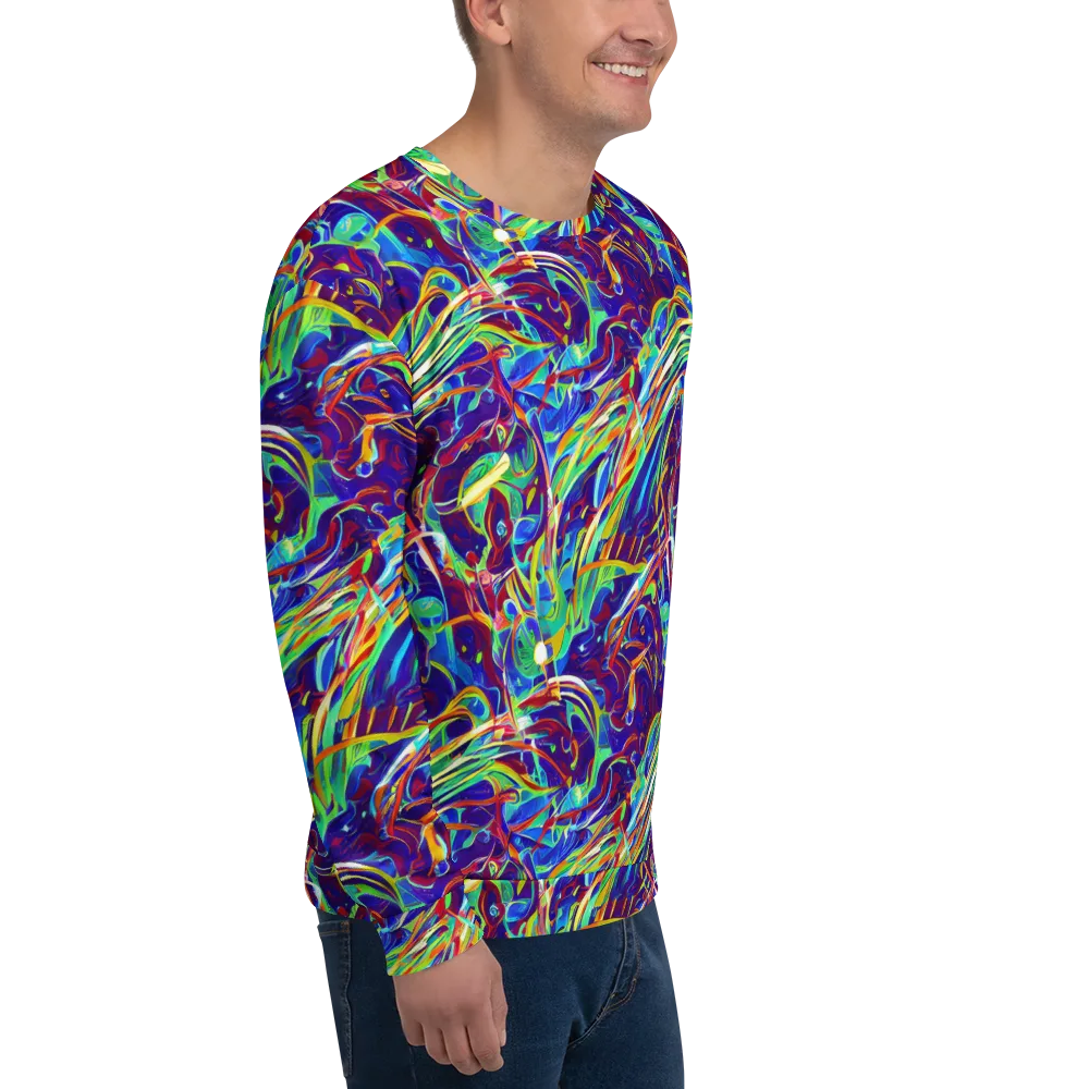 Limefire Currents on Sweatshirt — Right Front