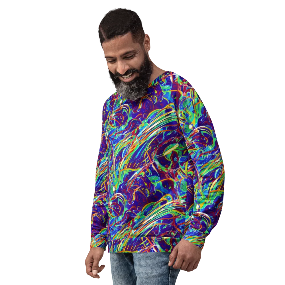 Limefire Currents on Sweatshirt — Left Front