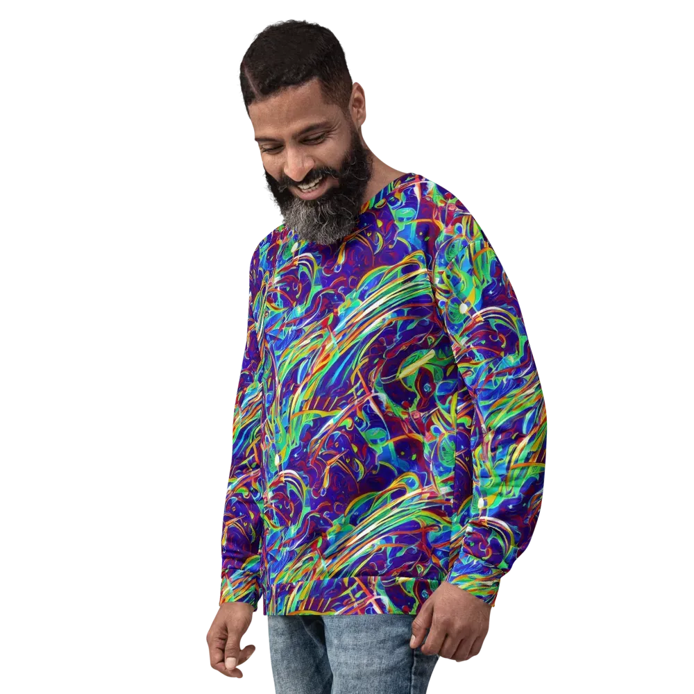 Limefire Currents on Sweatshirt — Left Front