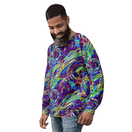Limefire Currents on a Sweatshirt
