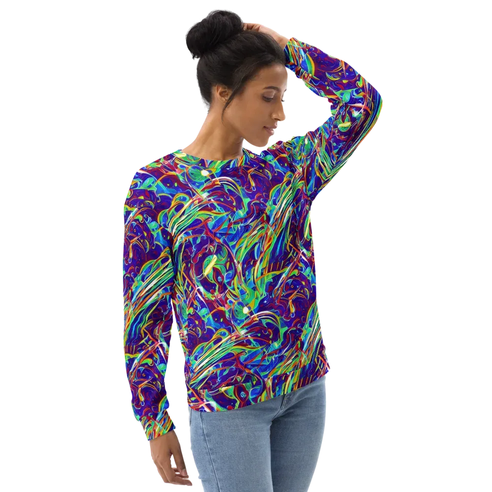 Limefire Currents on Sweatshirt — Right Front
