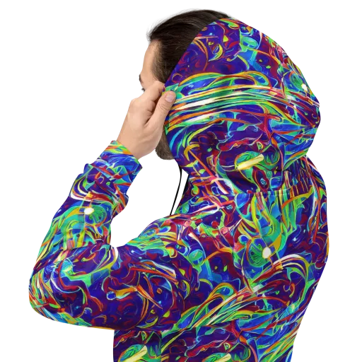 Limefire Currents on a Hoodie