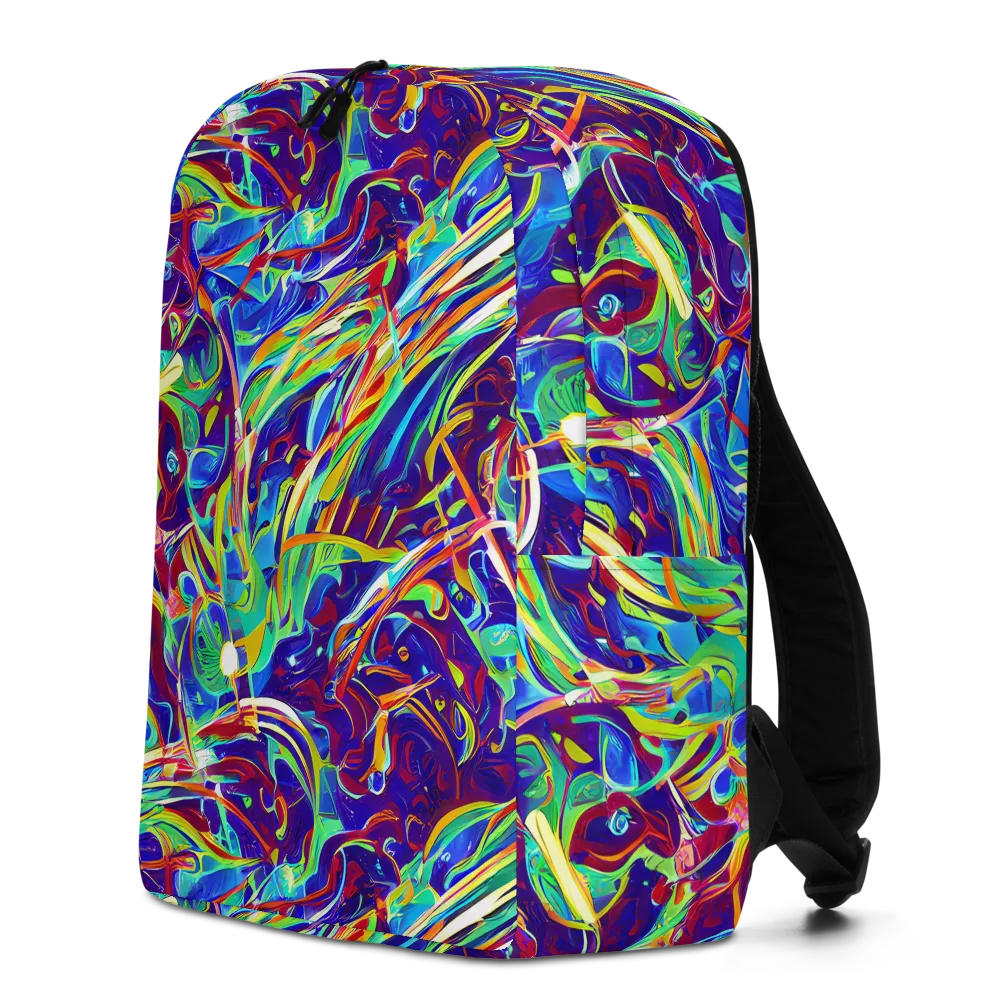Limefire Currents on Minimalist Backpack — Left