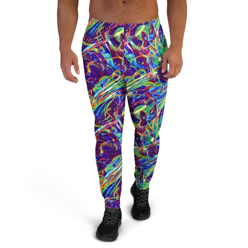 Limefire Currents on a Men's Joggers