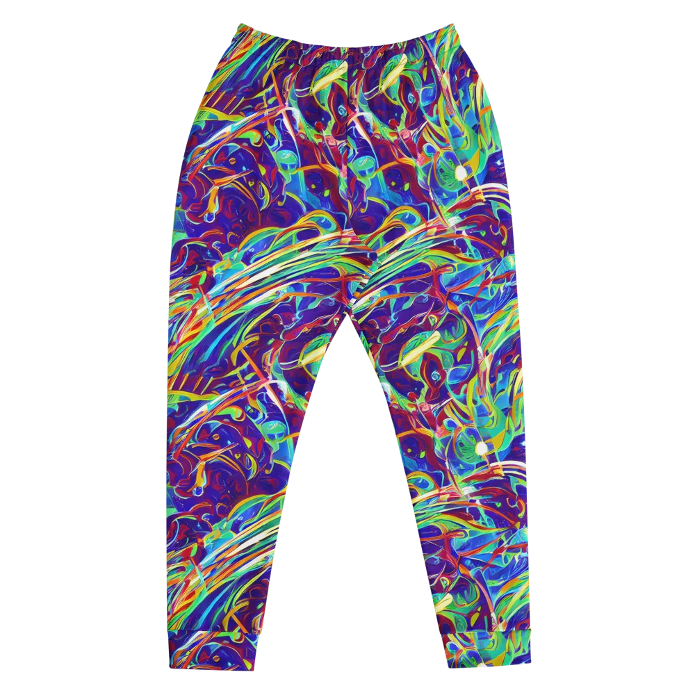 Limefire Currents on Men's Joggers — Front