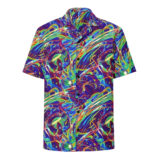 Limefire Currents on a Button Shirt