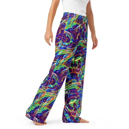 Limefire Currents on a Women's Pajama Pants