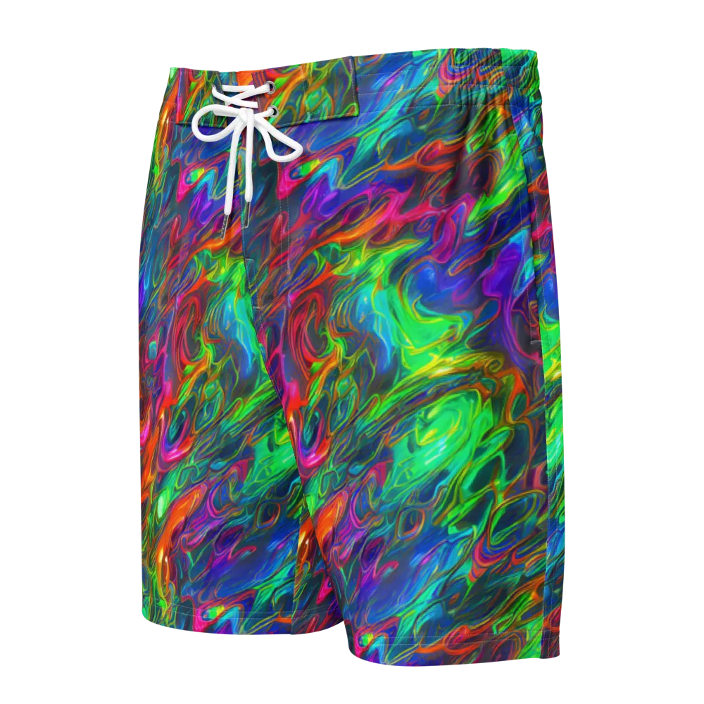 Rainbow Rebellion on Men's Board Shorts — Front