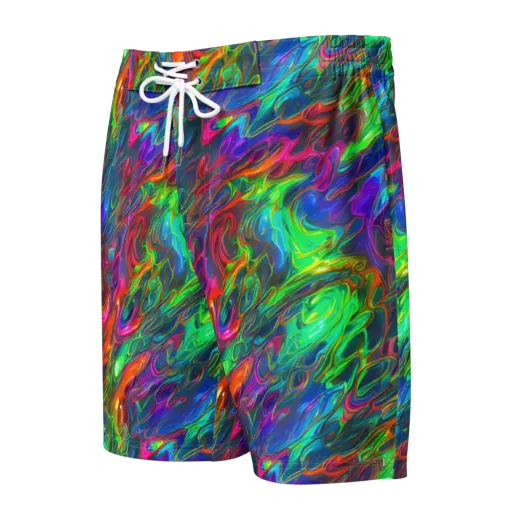 Rainbow Rebellion on a Men's Board Shorts