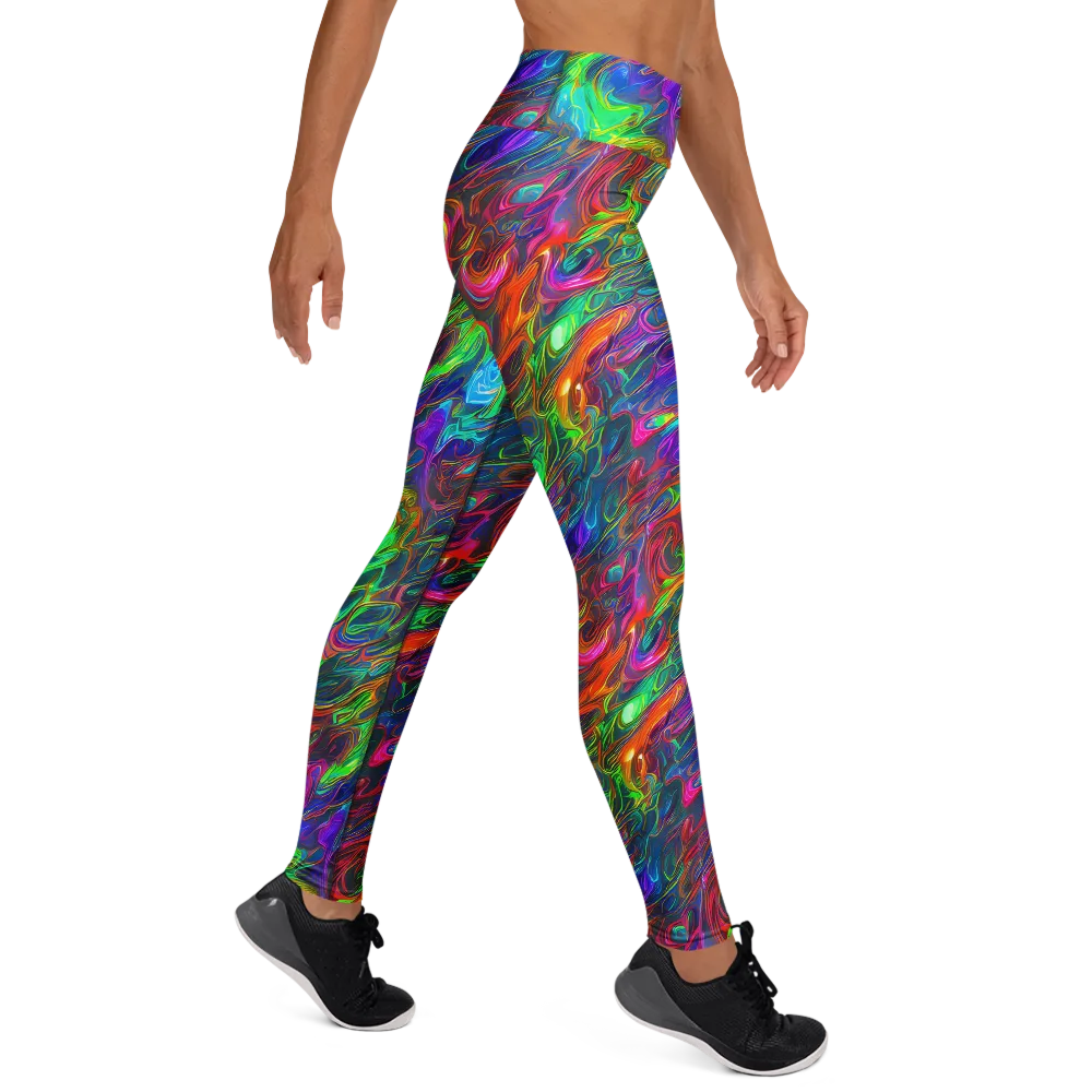 Rainbow Rebellion on Yoga Leggings — Right