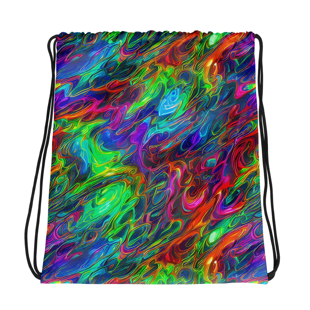 Rainbow Rebellion on Drawstring Bag — Photo