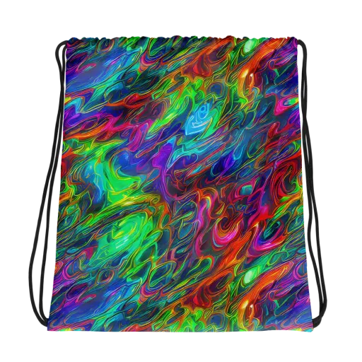 Rainbow Rebellion on a Drawstring Bag
