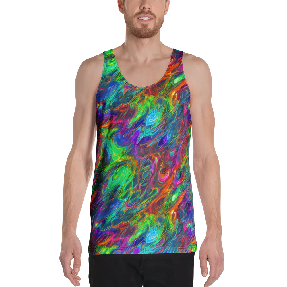 Rainbow Rebellion on Men's Tank Top — Front