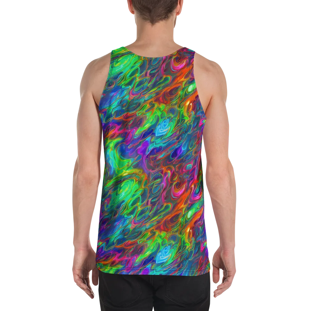 Rainbow Rebellion on Men's Tank Top — Back