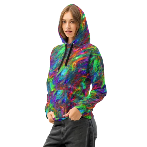 Rainbow Rebellion on a Cotton Hoodie