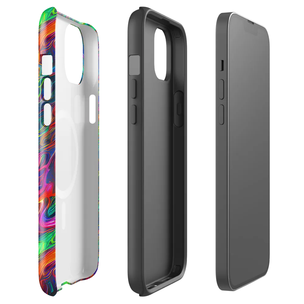 Rainbow Rebellion on MagSafe Tough Case for iPhone® — Front