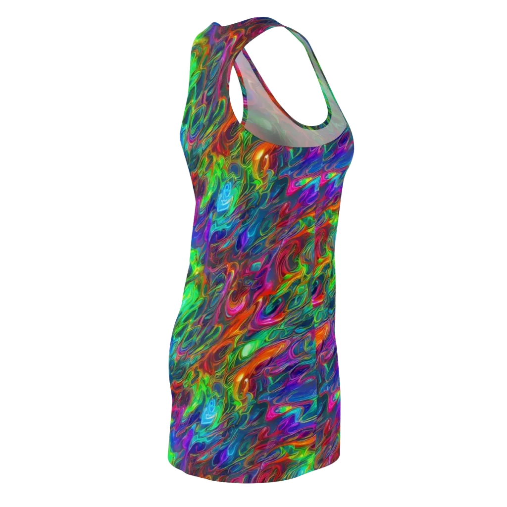 Rainbow Rebellion on Racerback Dress — Back Side