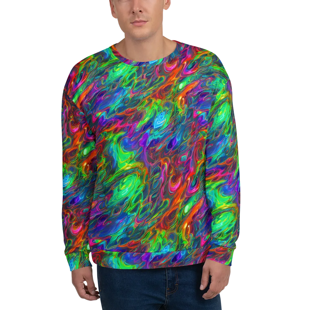 Rainbow Rebellion on Sweatshirt — Front