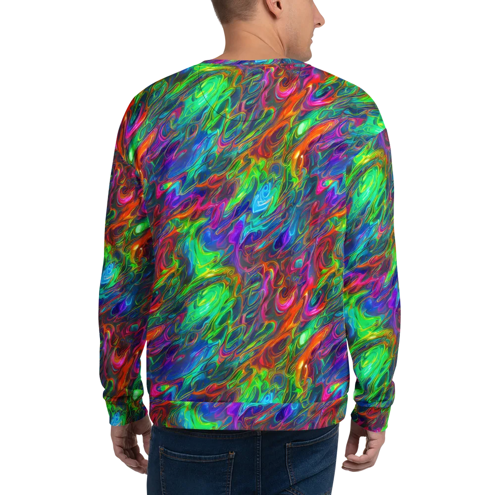 Rainbow Rebellion on Sweatshirt — Back