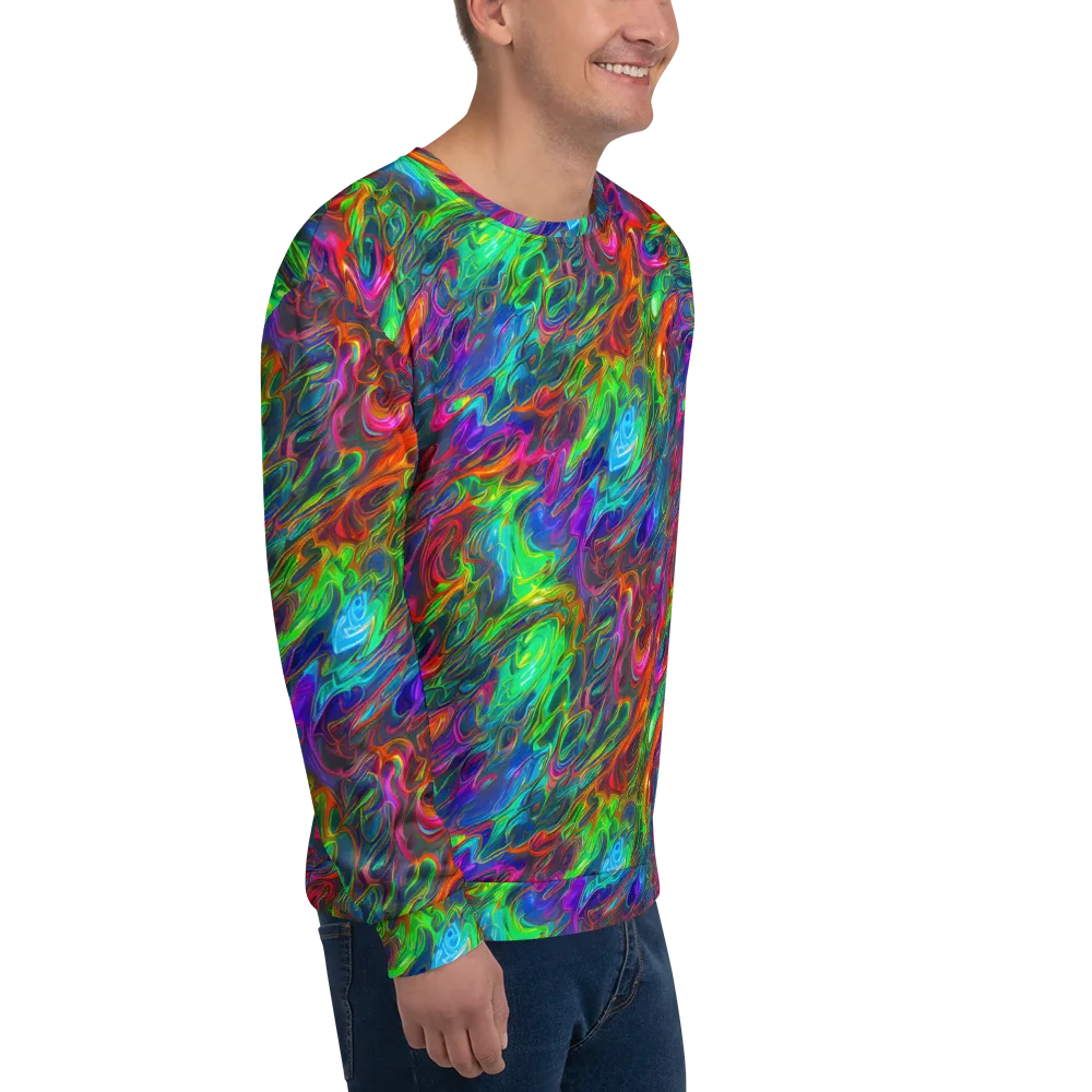 Rainbow Rebellion on Sweatshirt — Right Front