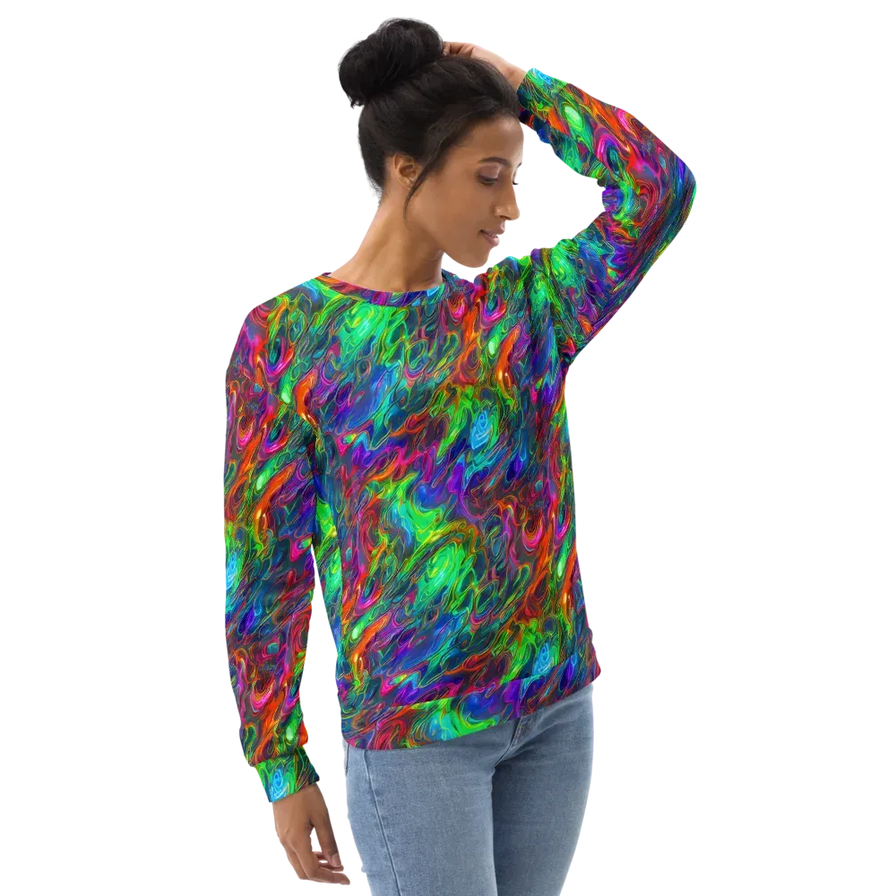 Rainbow Rebellion on Sweatshirt — Right Front