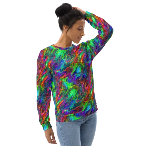 Rainbow Rebellion on a Sweatshirt