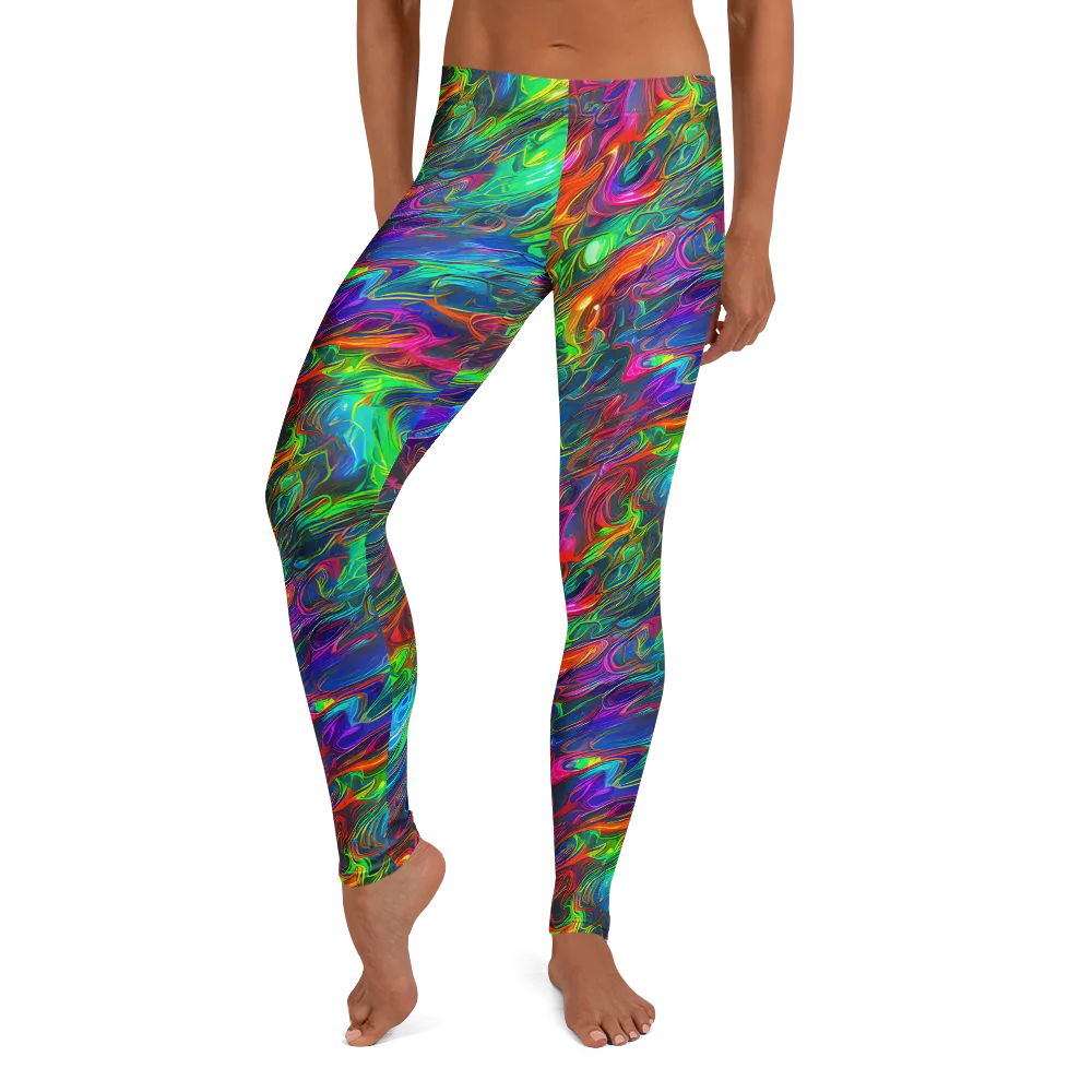 Rainbow Rebellion on Leggings — Front