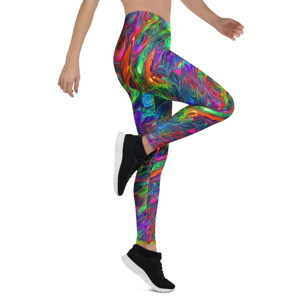 Rainbow Rebellion on Leggings — Right