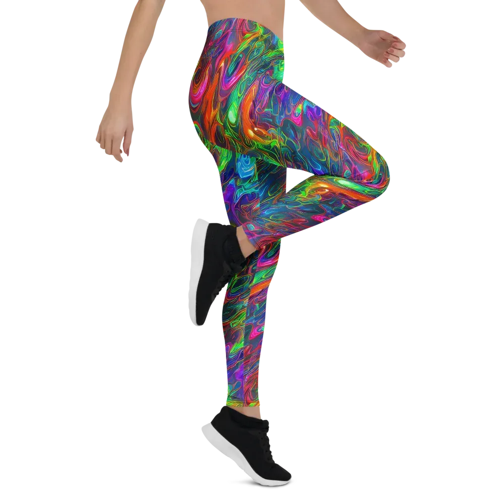 Rainbow Rebellion on Leggings — Right