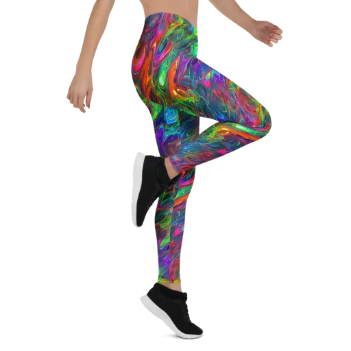 Rainbow Rebellion on a Leggings