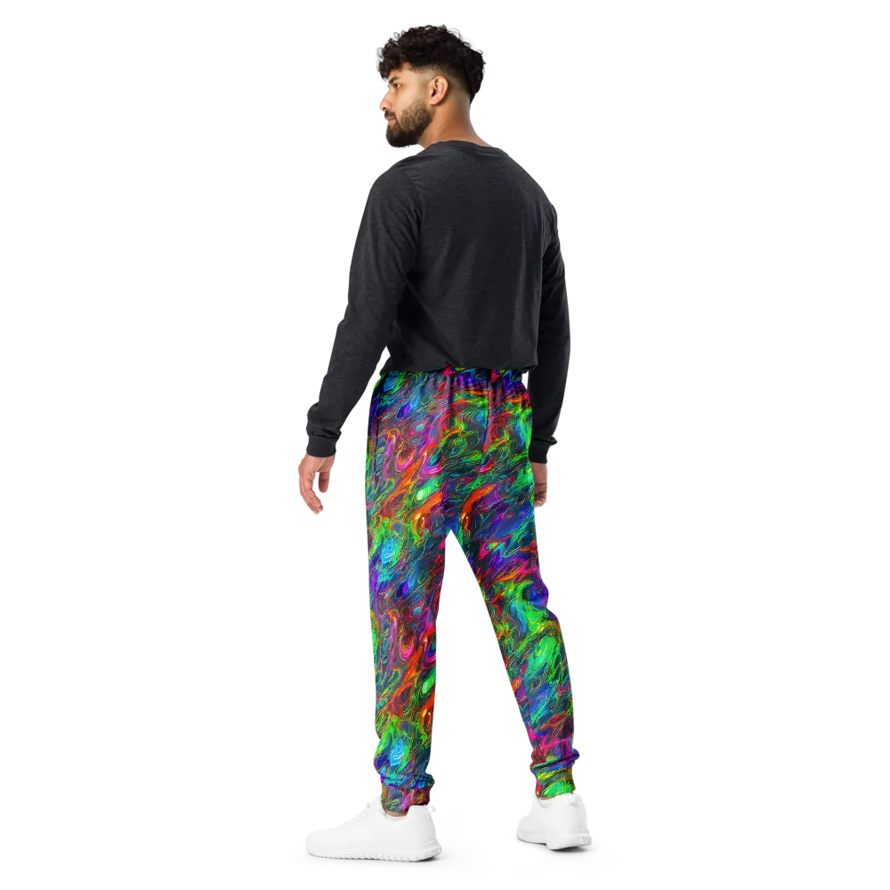 Rainbow Rebellion on Men's Joggers — Back