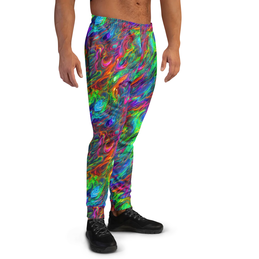Rainbow Rebellion on Men's Joggers — Right