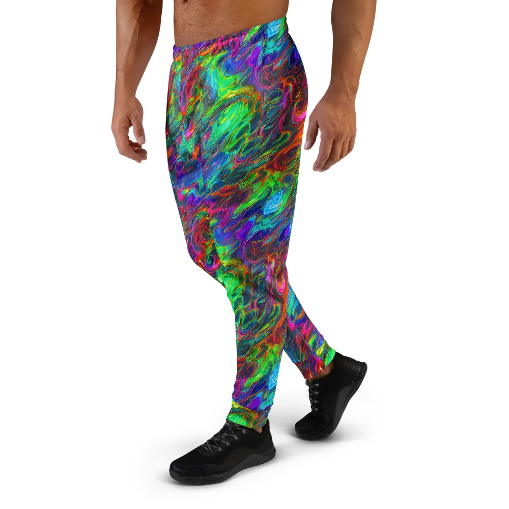 Rainbow Rebellion on Men's Joggers — Left