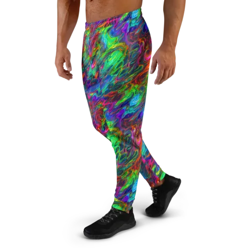 Rainbow Rebellion on a Men's Joggers