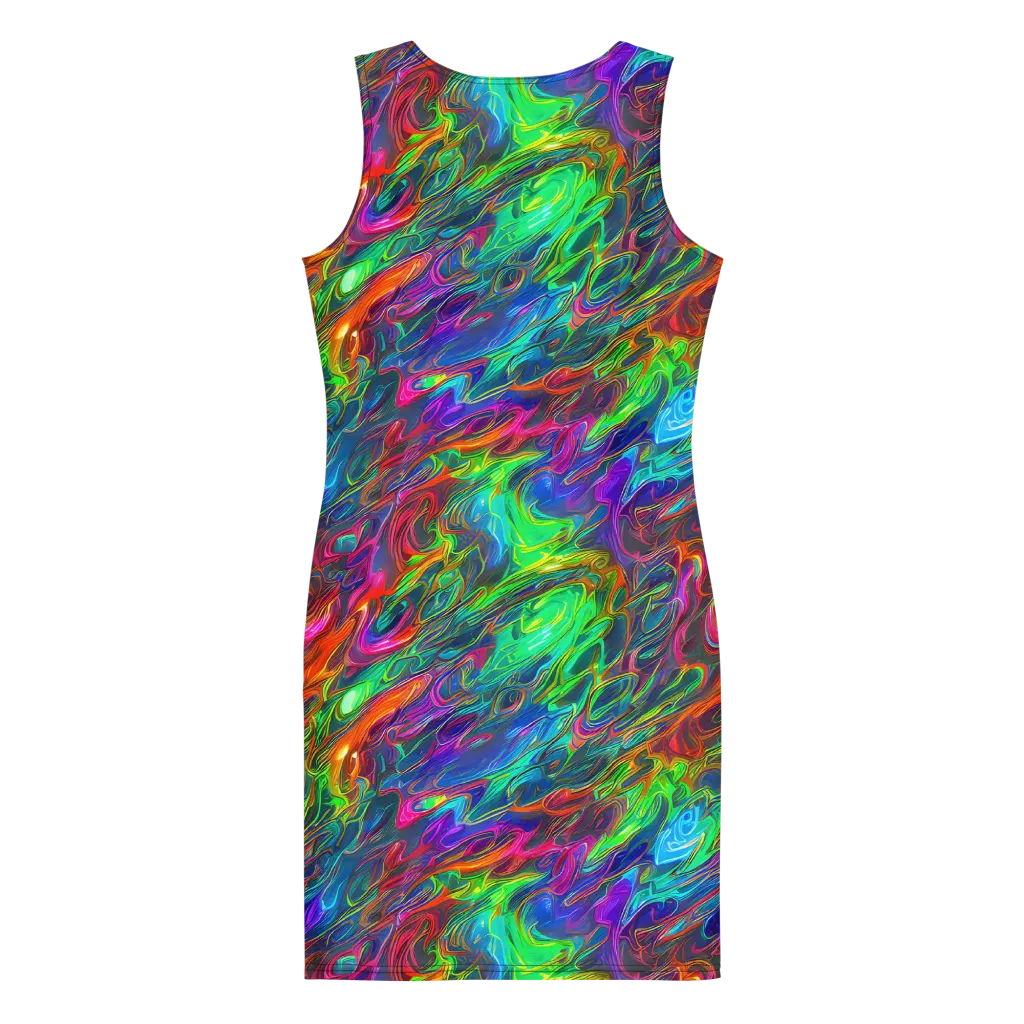 Rainbow Rebellion on Bodycon Dress — Back